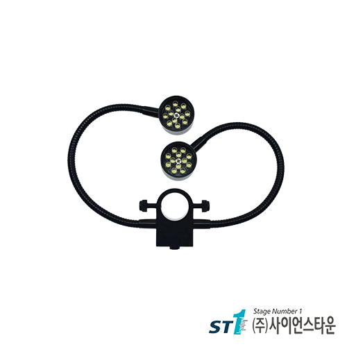 듀얼 구즈넥 현미경 홀더 장착형 조명